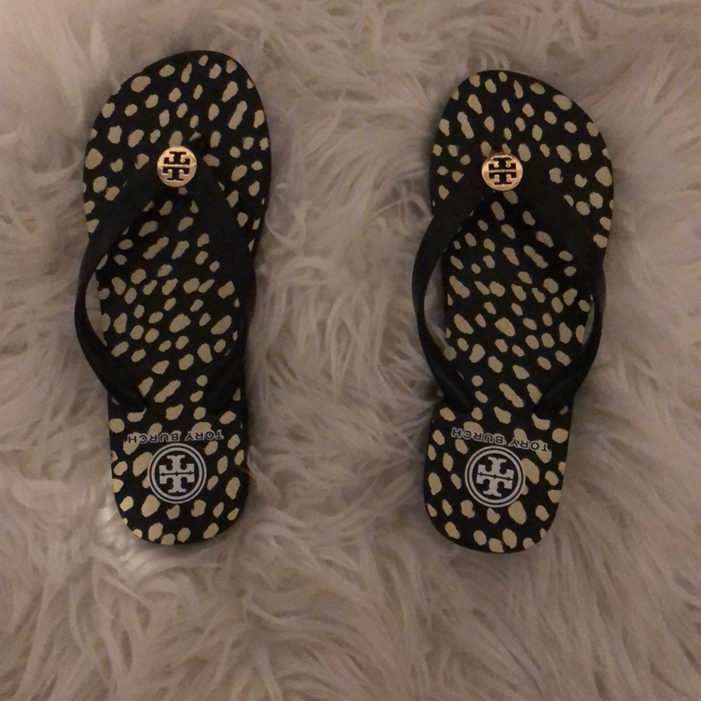 Tory Burch black flip flops